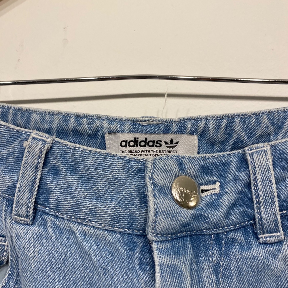 Adidas Blue Originals X Fiorucci Snap Button Jean Size XS - Picture 5 of 7